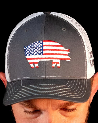 Killer Hogs Grey American Hog Hat - HowToBBQRight