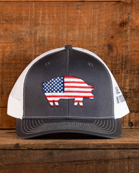 Killer Hogs Grey American Hog Hat - HowToBBQRight