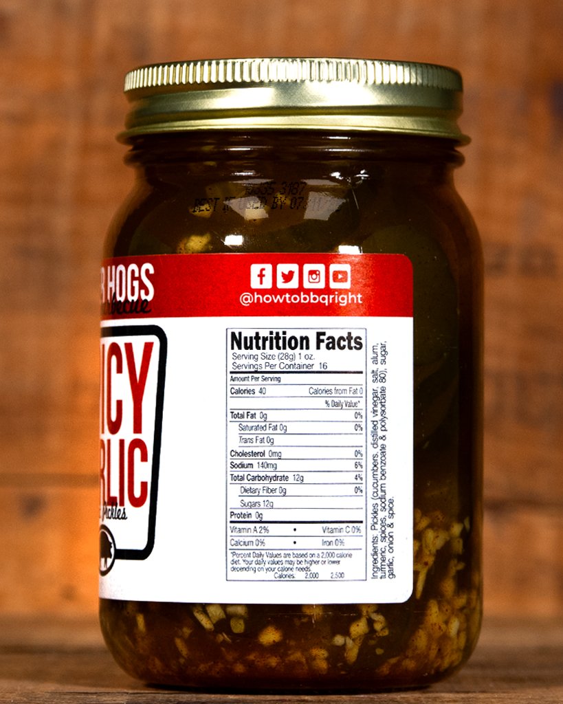 Killer Hogs Spicy Garlic Pickles *SPICY* - HowToBBQRight